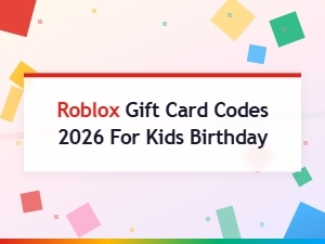 Roblox Gift Card Codes 2026 for Kids Birthday | Free Redeem Codes